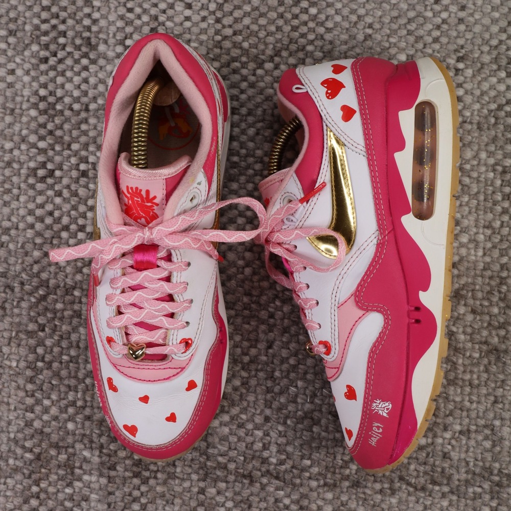 Nike Air Max 1 87 Doernbecher Hailey Leyva Pink White Gold FZ3021-919 Womens 8